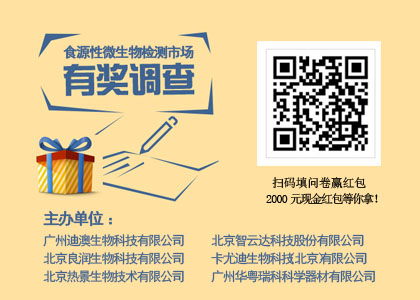 食源性微生物检测市场有奖调研活动启动啦！